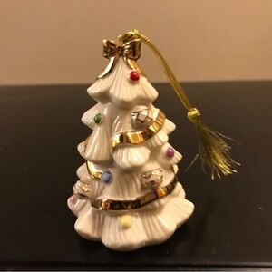 Lenox Gold and Cream Holiday Tree Ornament